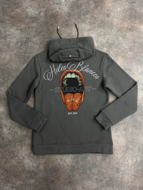 White Threads Verbal Hilos Blancos Hoodie - Grey